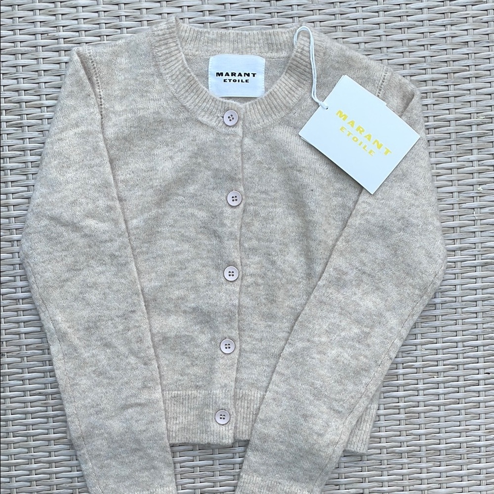 Last chance!! Gone Aug 31, 2025. NWT Isabel Marant Cream Cardigan
